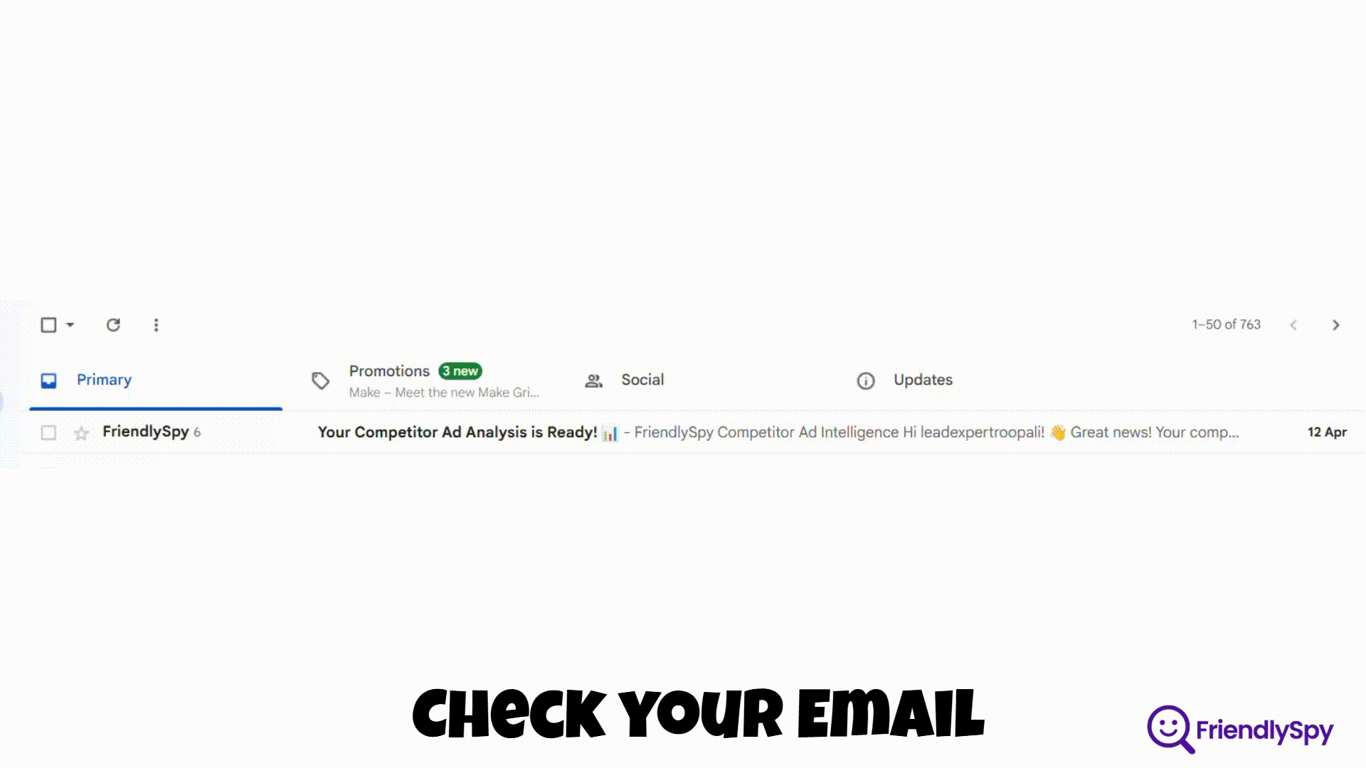 Check your email